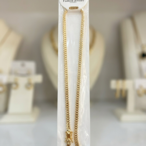 Fashion jewelry Gold plated stainless steel Box chain necklace