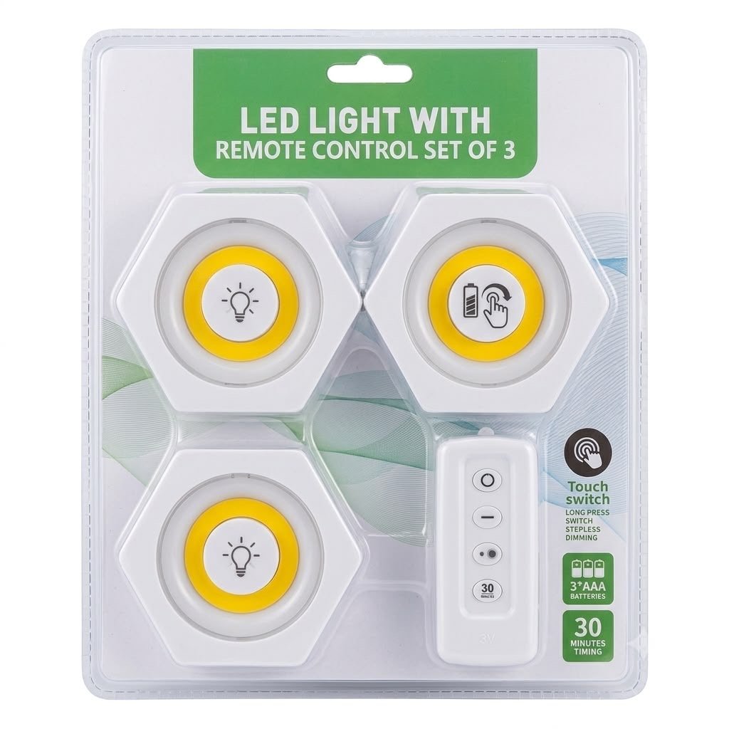 LED Puck Lights with Remote Control