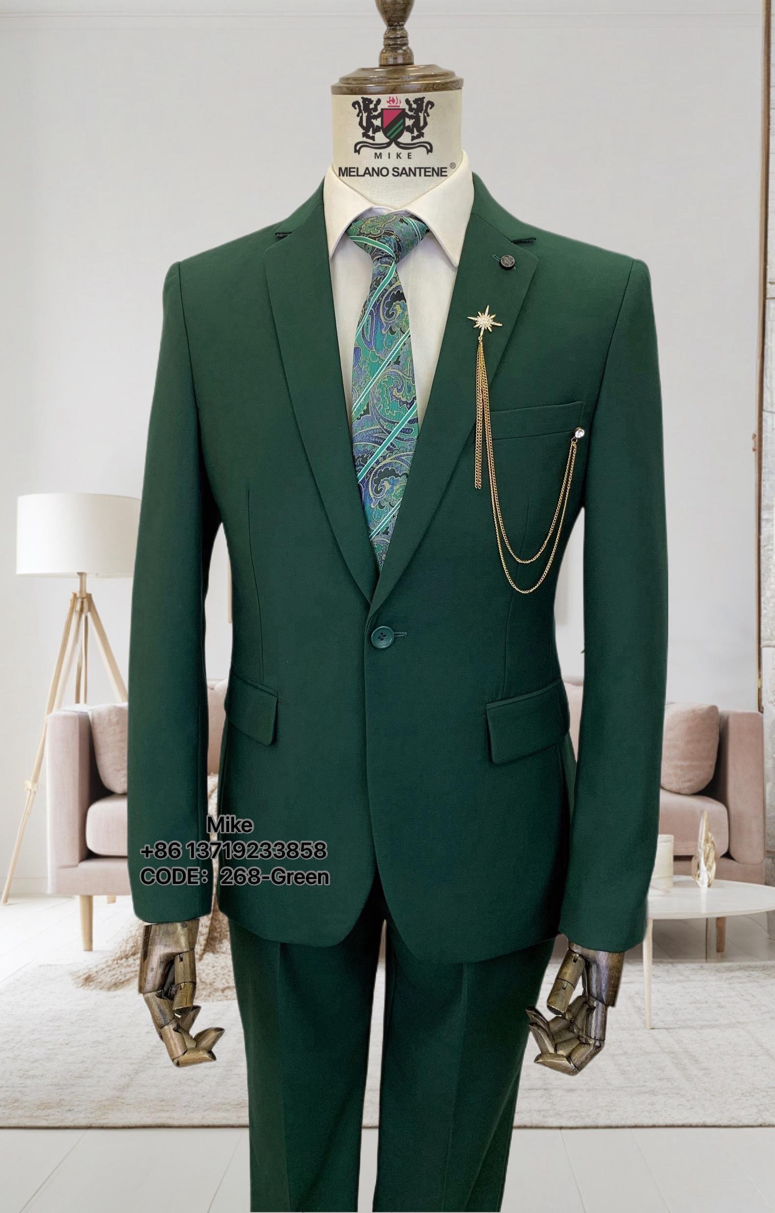 Men’s Classic Formal Suit Set – 4-Piece Suit with Shirt & Tie