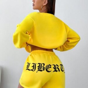 Cropped Sweatshirt + Shorts