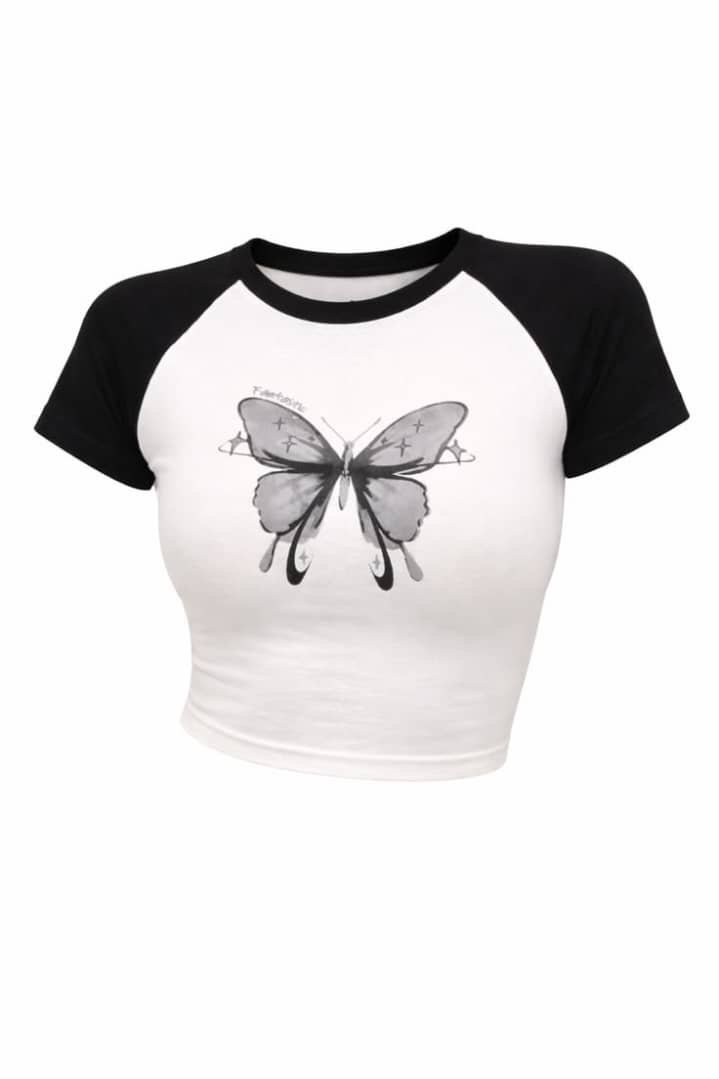 Butterfly Raglan Top