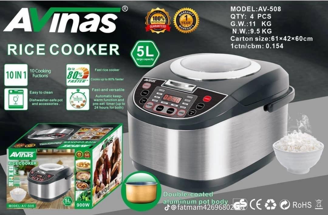 Avinas Rice Cooker 10 in 1 AV-508 Avinas Rice Cooker 10 in 1 AV-508